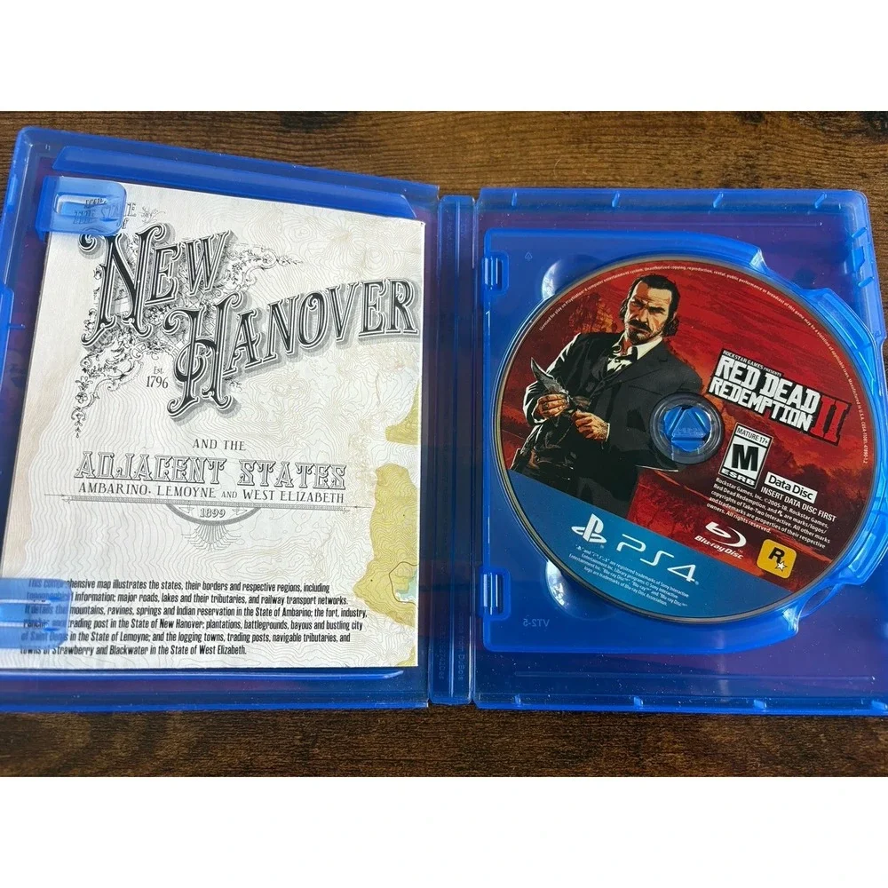 Red Dead Redemption 2 (Sony PlayStation 4, PS4, 2018) Complete In Box 2 Disk